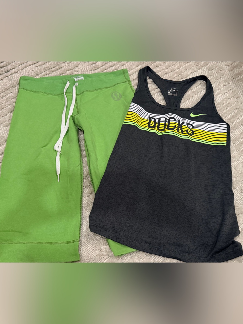 lululemon athletica Bright Green Athletic Bottoms